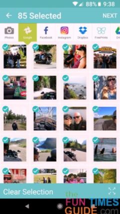 A screenshot of the Free Prints app - you get 85 free photo prints each month