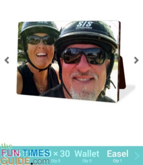 This is an example of an easel panel at freeprints.com. 