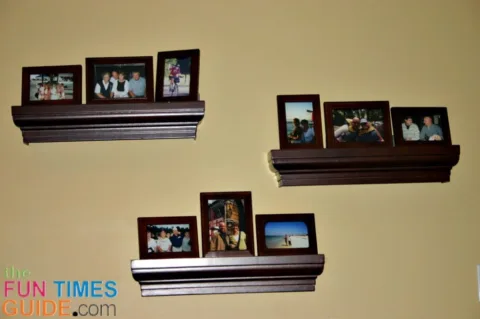 photo frame shelves